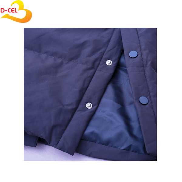 D-CEL 黑色羽绒服（白条纹） 长款